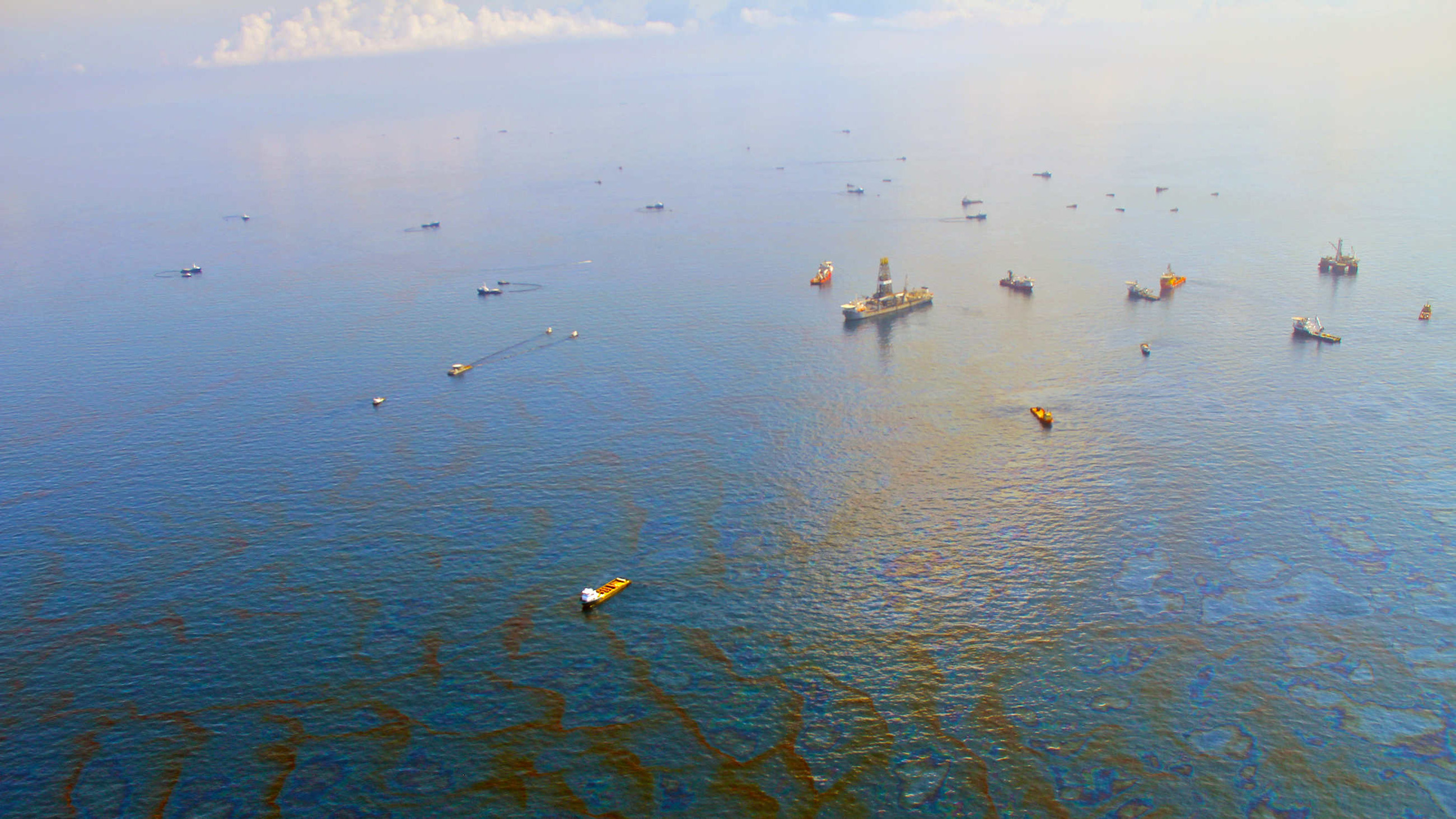 The Deepwater Horizon oil spill in 2010 was the largest maritime leak in U.S. history. (Visual by Green Fire Productions/Flickr)