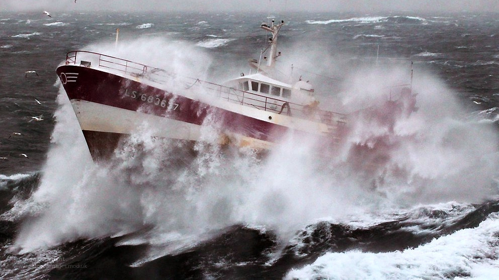 A French fishing vessel at sea. The UN is negotiating a high seas conservation treaty.