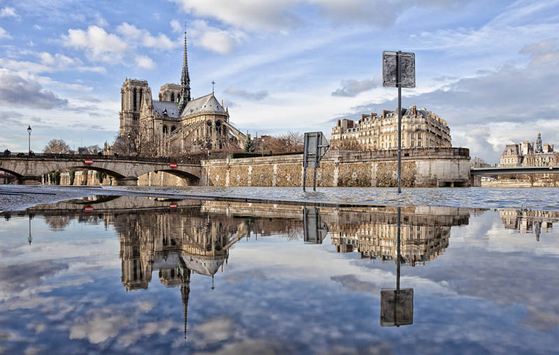 The Seine River, which runs through the heart of Paris, recently hit a 34-year high. Is climate change to blame? (Visual by iStock.com)