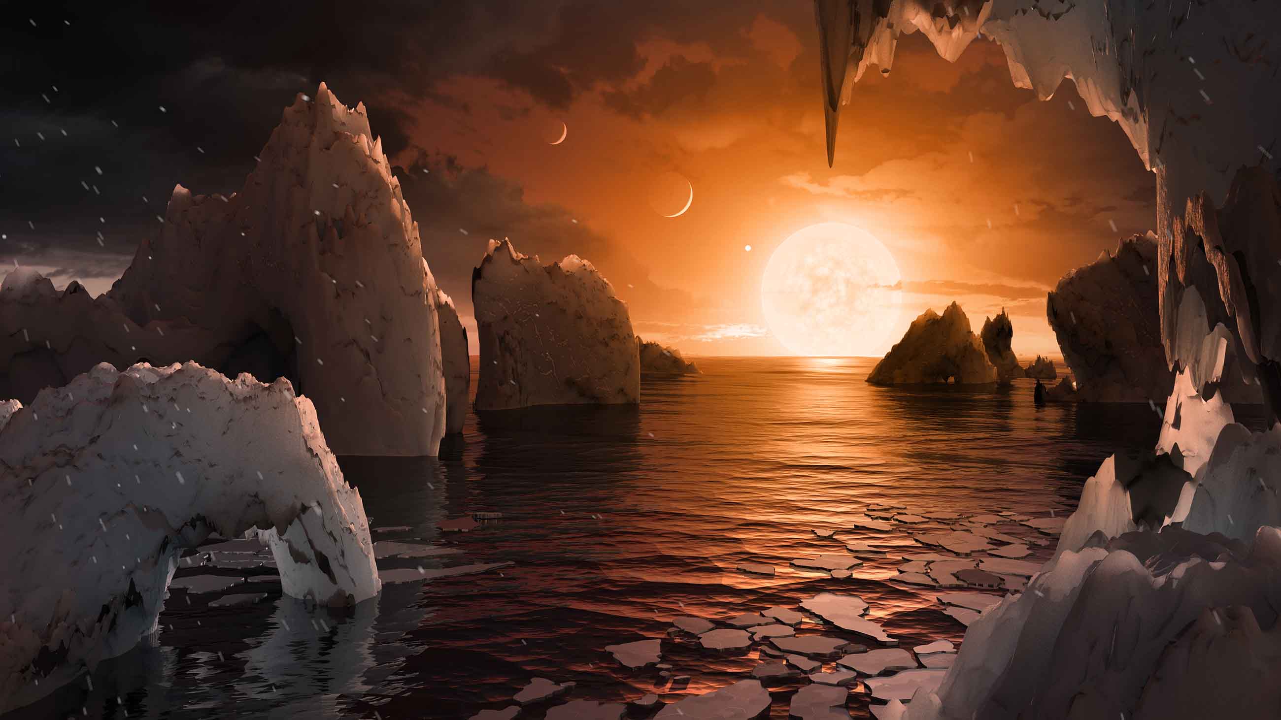 Astronomers have discovered a new solar system with seven Earth-sized planets.