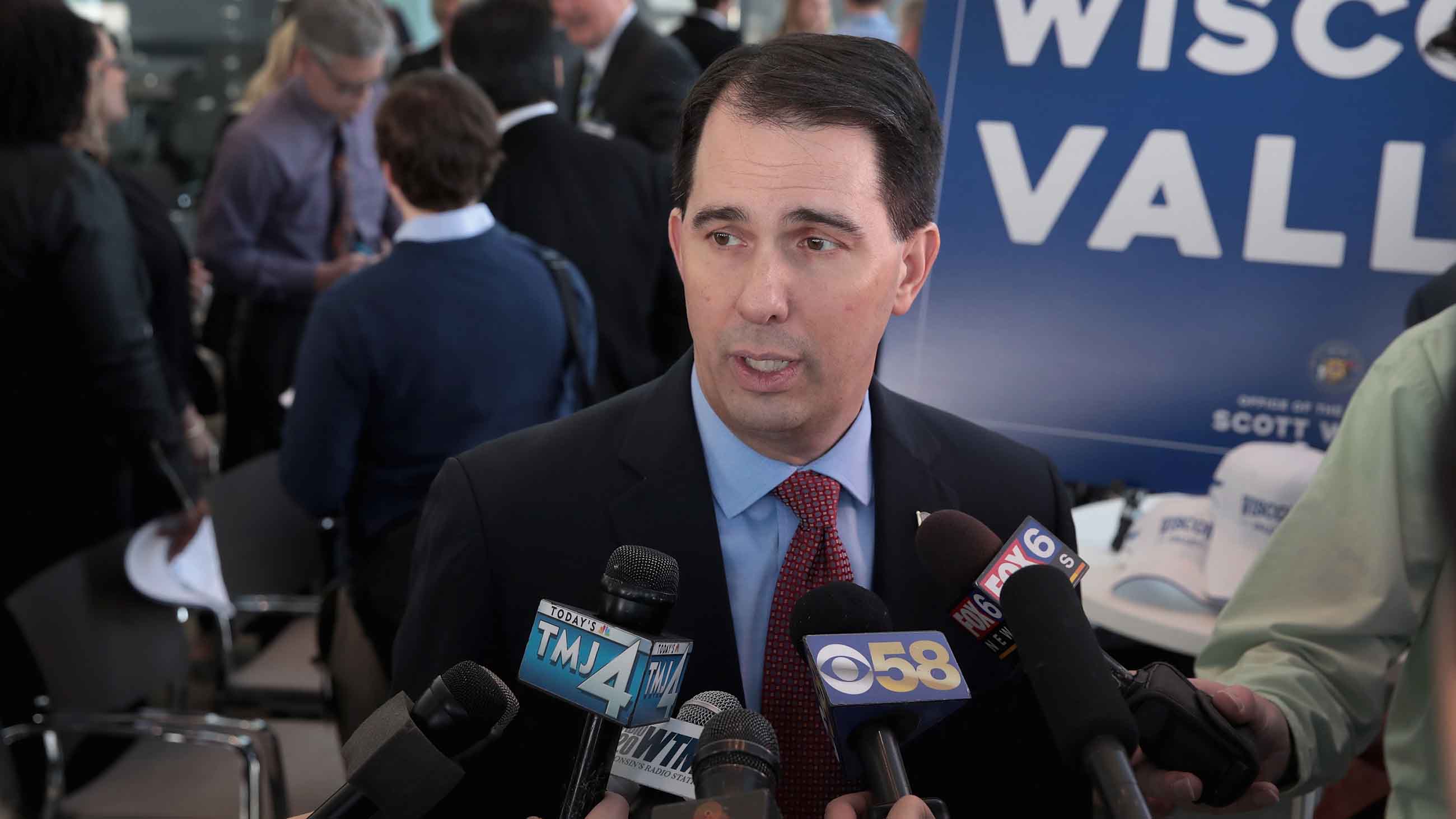 Wisconsin Governor Scott Walker is building his re-election campaign on bringing Taiwanese electronics manufacturer Foxconn to the state.