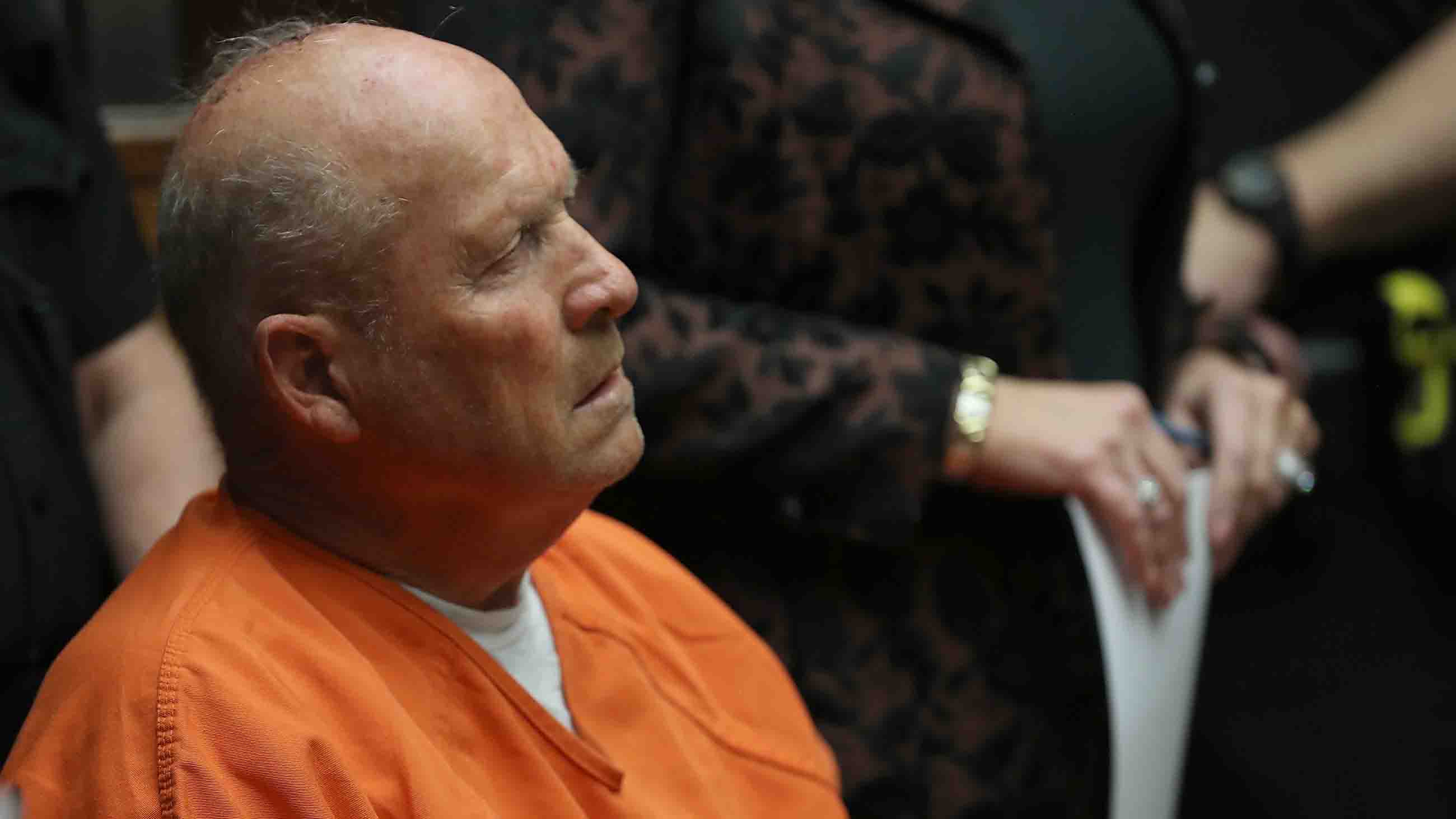 Joseph James DeAngelo, the suspected "Golden State Killer," appears in court for his arraignment on April 27, 2018 in Sacramento, California.