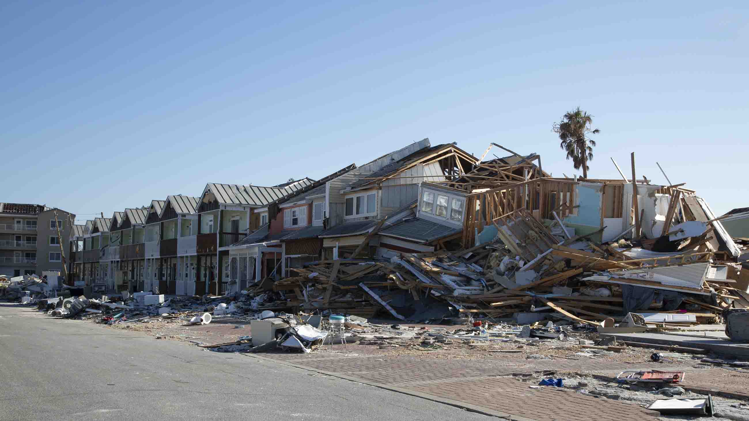 Hurricane Michael left a trail of destruction in Mexico Beach, Florida.