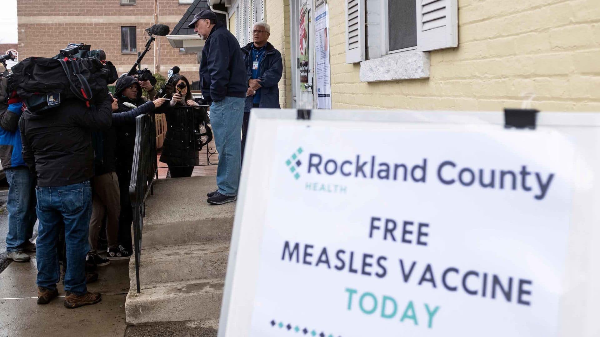As of Friday, there were 214 confirmed measles cases in New York's Rockland County, and every day my wife goes to work here, we worry that she will soon acquire the measles, too.