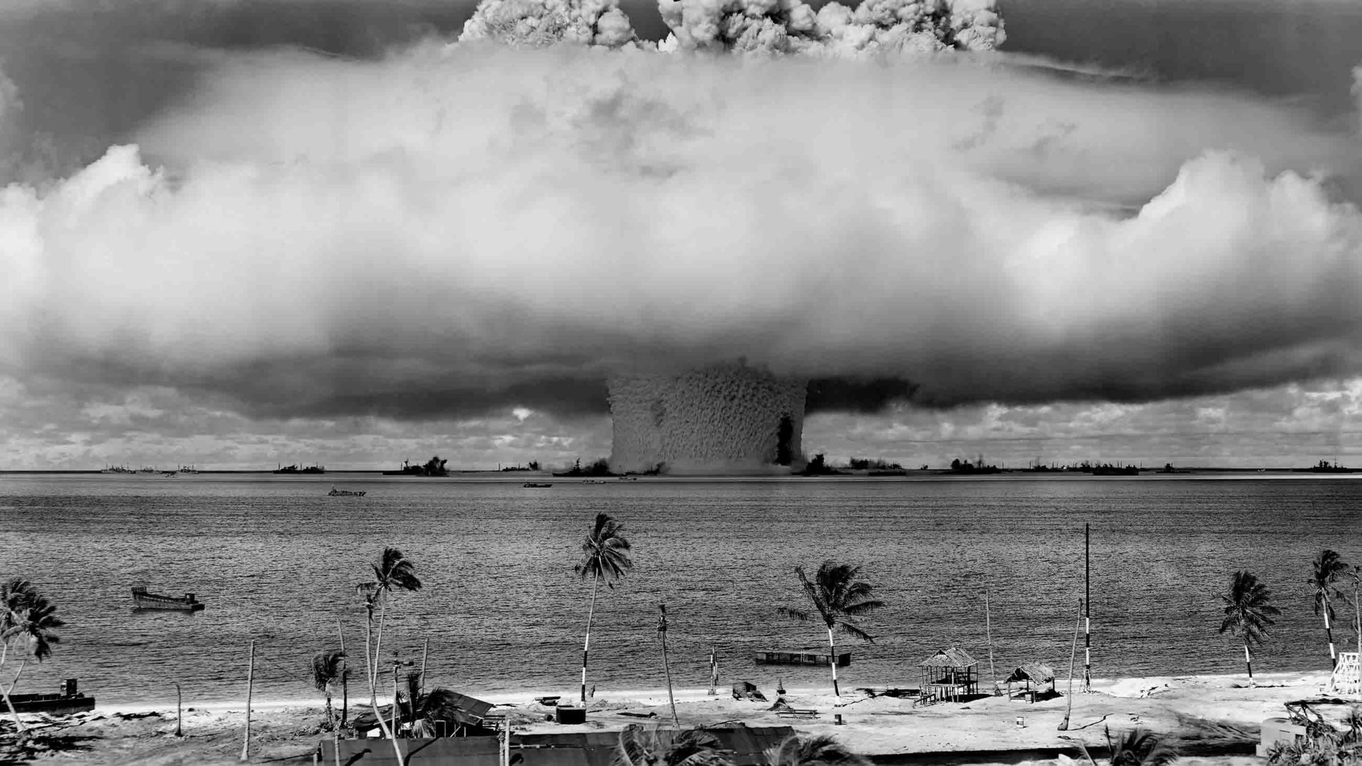 The Baker explosion, in the Marshall Islands, was one of hundreds of nuclear weapons tests performed by the U.S. government during World War II and the Cold War.