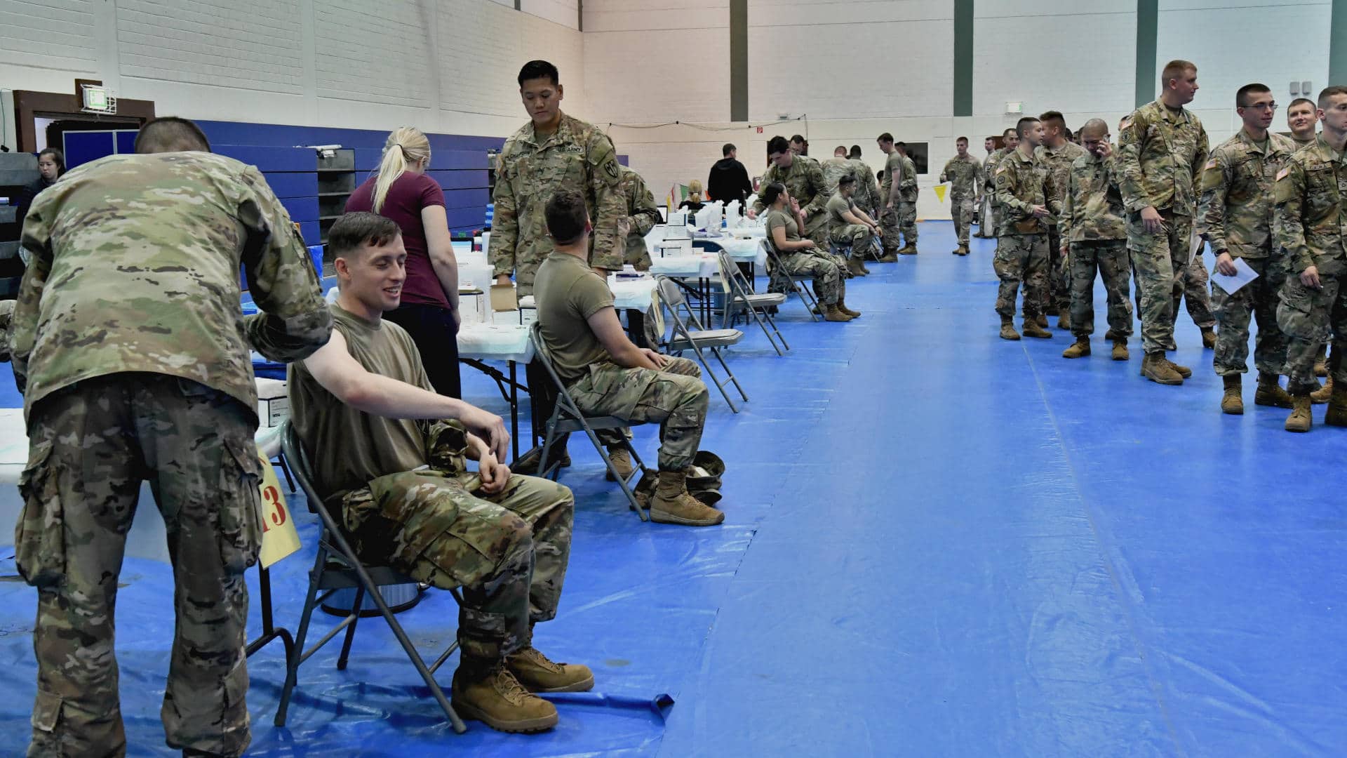 A U.S. Army flu pandemic exercise performed in September 2016, which aimed to give the flu vaccine to 90 percent of the active duty population within 120 hours of receiving it.