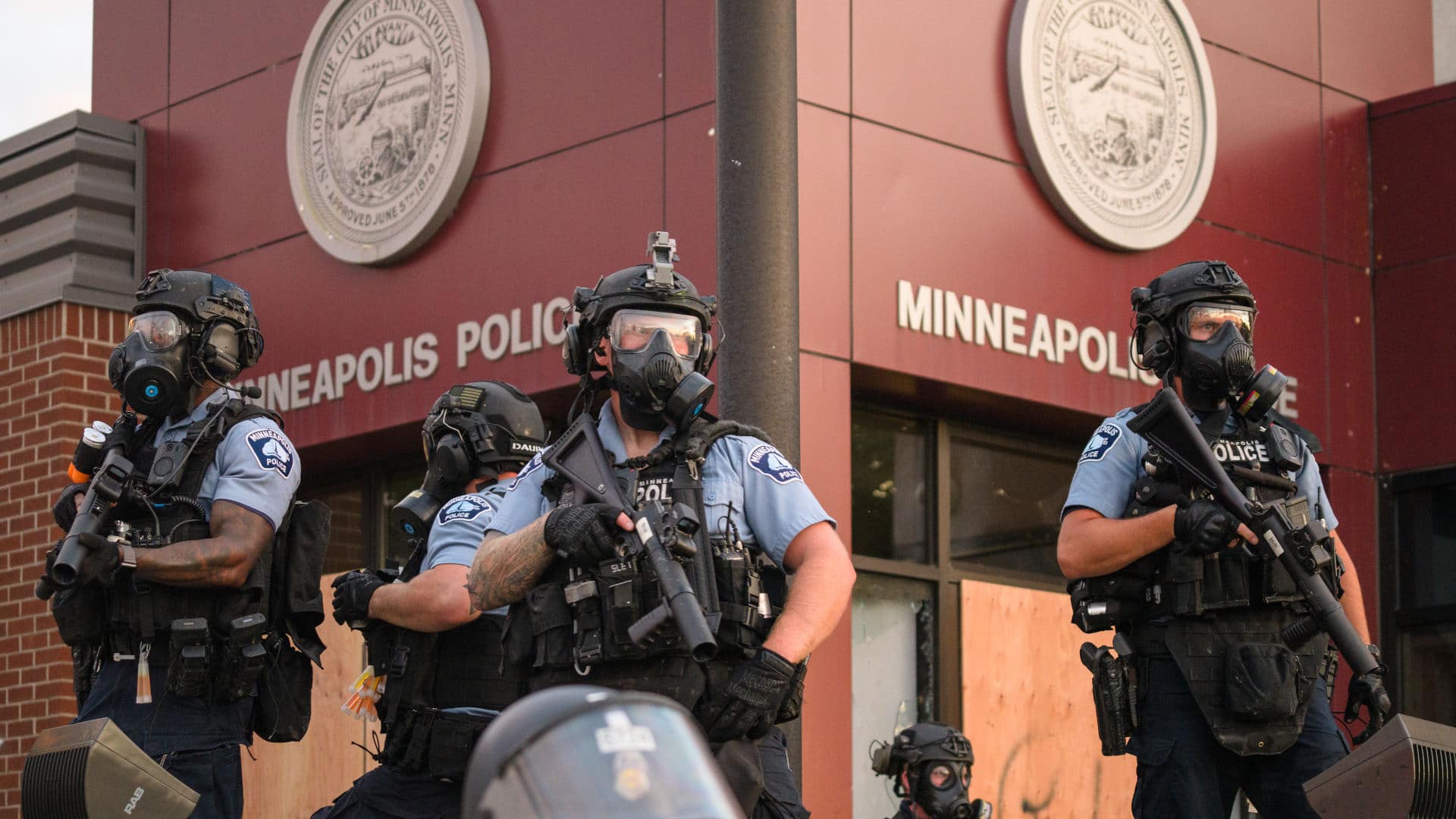 Minneapolis Police Department at the Third Precinct in South Minneapolis, May 27, 2020.