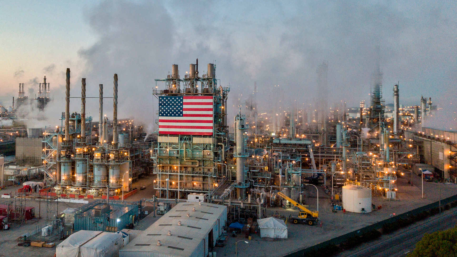 The Marathon Petroleum Corp's Los Angeles Refinery in Carson, California after the price for crude plunged into negative territory for the first time in history in April 2020.
