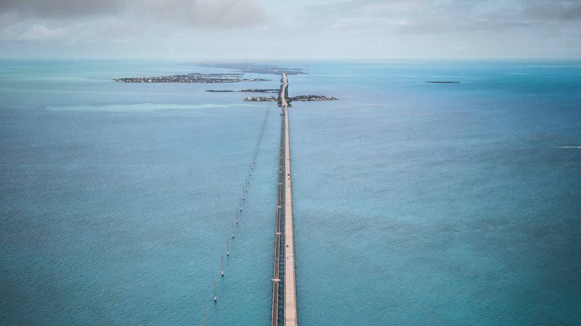 The Seven Mile Bridge is a part of the Overseas Highway connecting the string of islands that make up the Keys.