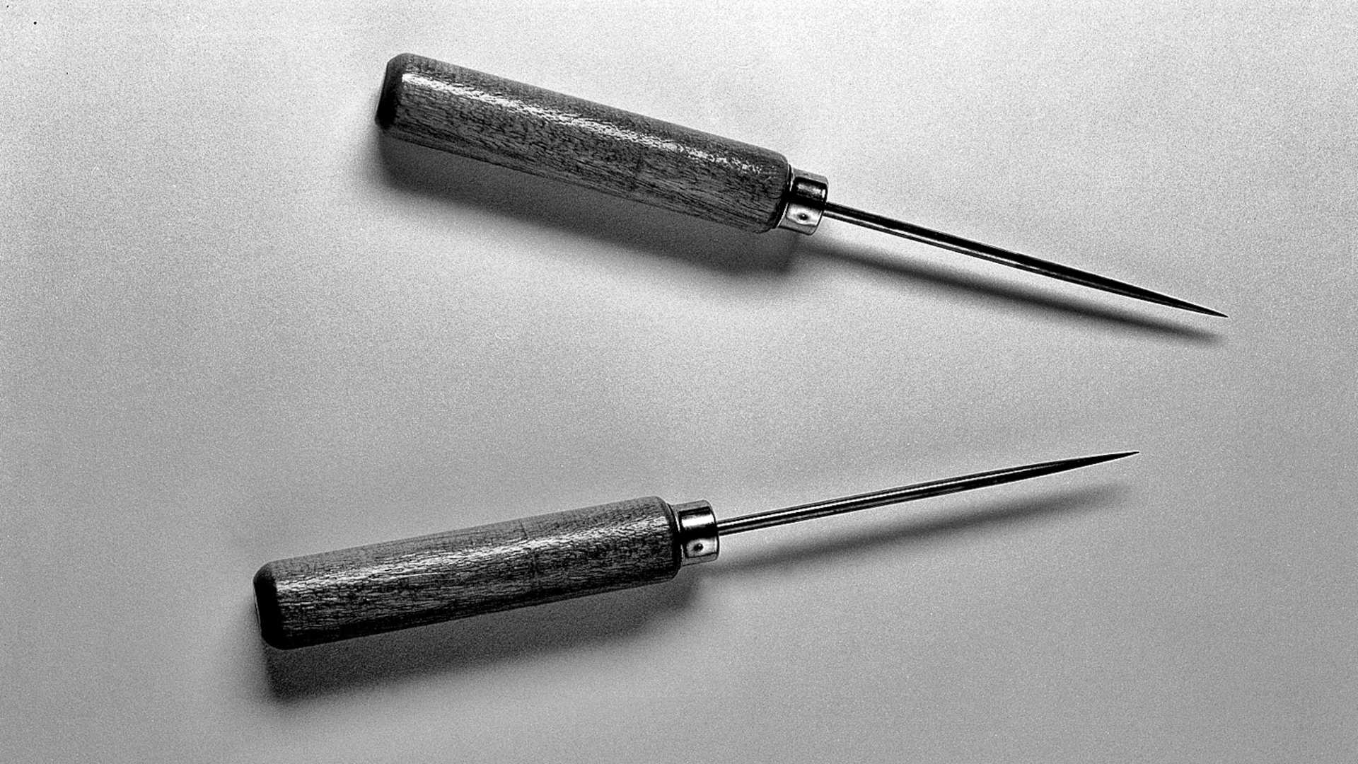Tools used by Walter Freeman to perform transorbital, or "ice-pick," lobotomies.