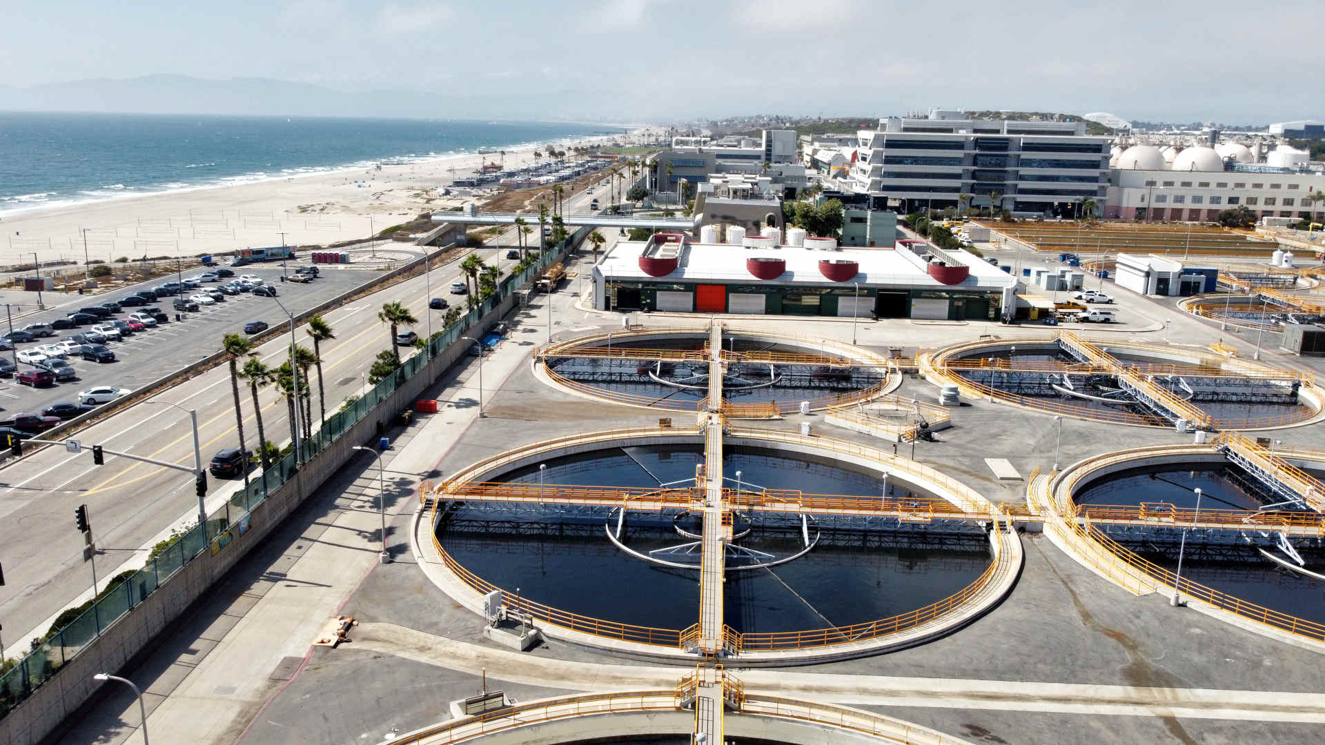 The Hyperion Water Reclamation Plant is the largest treatment facility for Los Angeles' municipal wastewater.