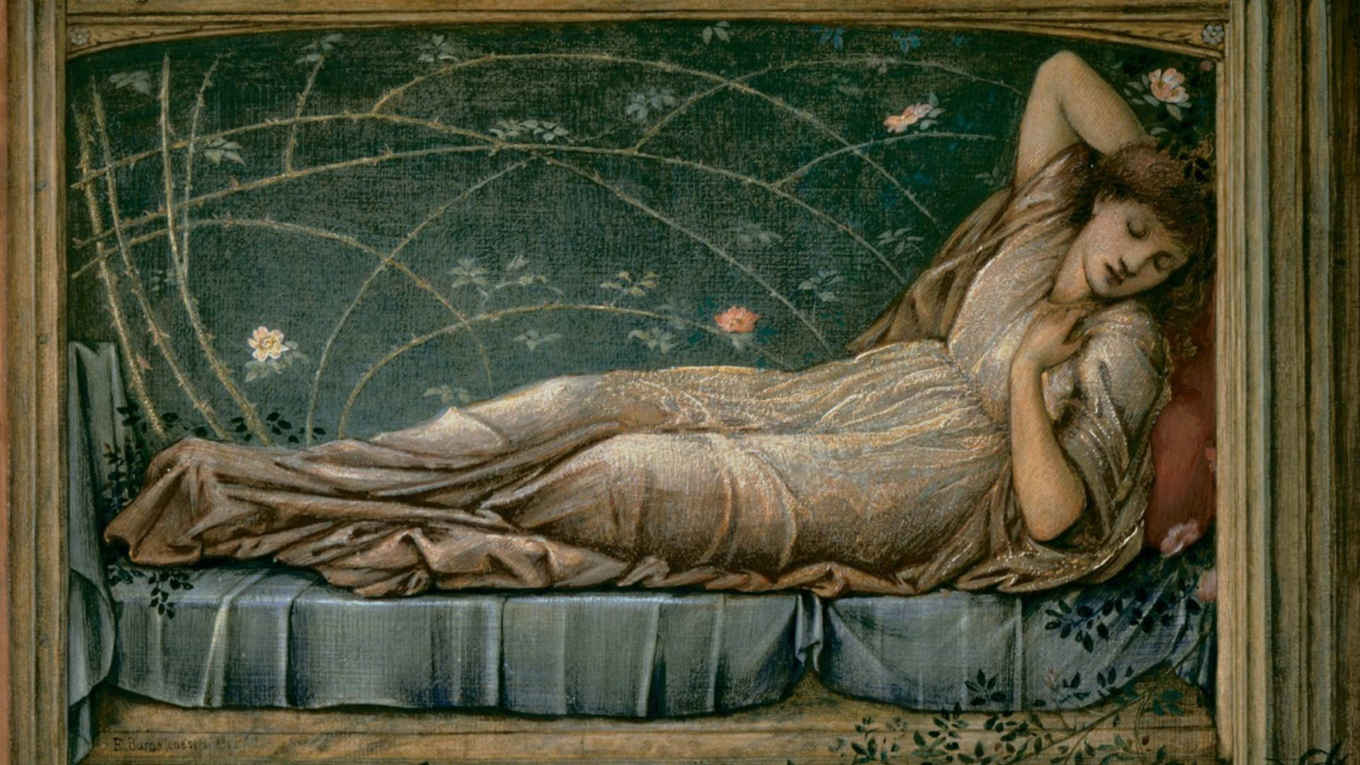 "The Sleeping Beauty," painted by
Edward Burne-Jones in the 1800s.