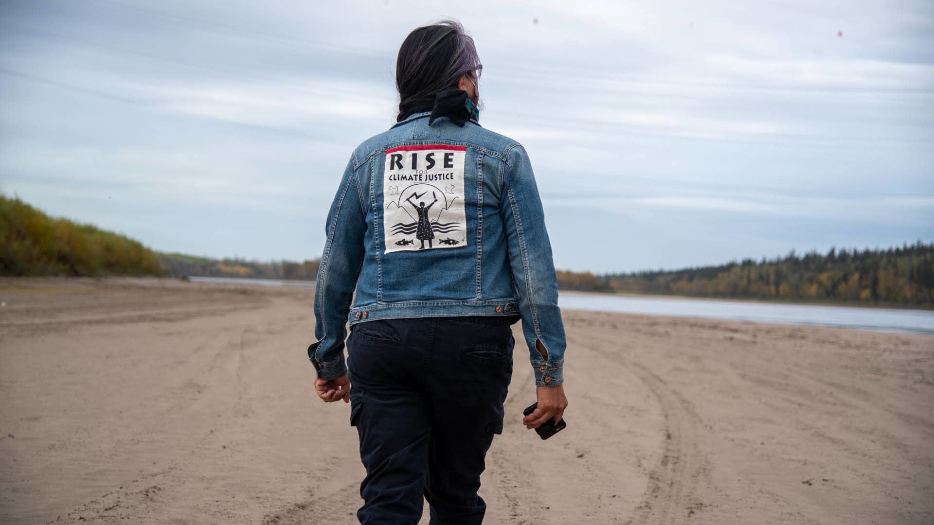 Jean L'Hommecourt visits a river near the Fort McKay First Nation's village about an hour's drive north of Fort McMurray in Alberta, Canada.