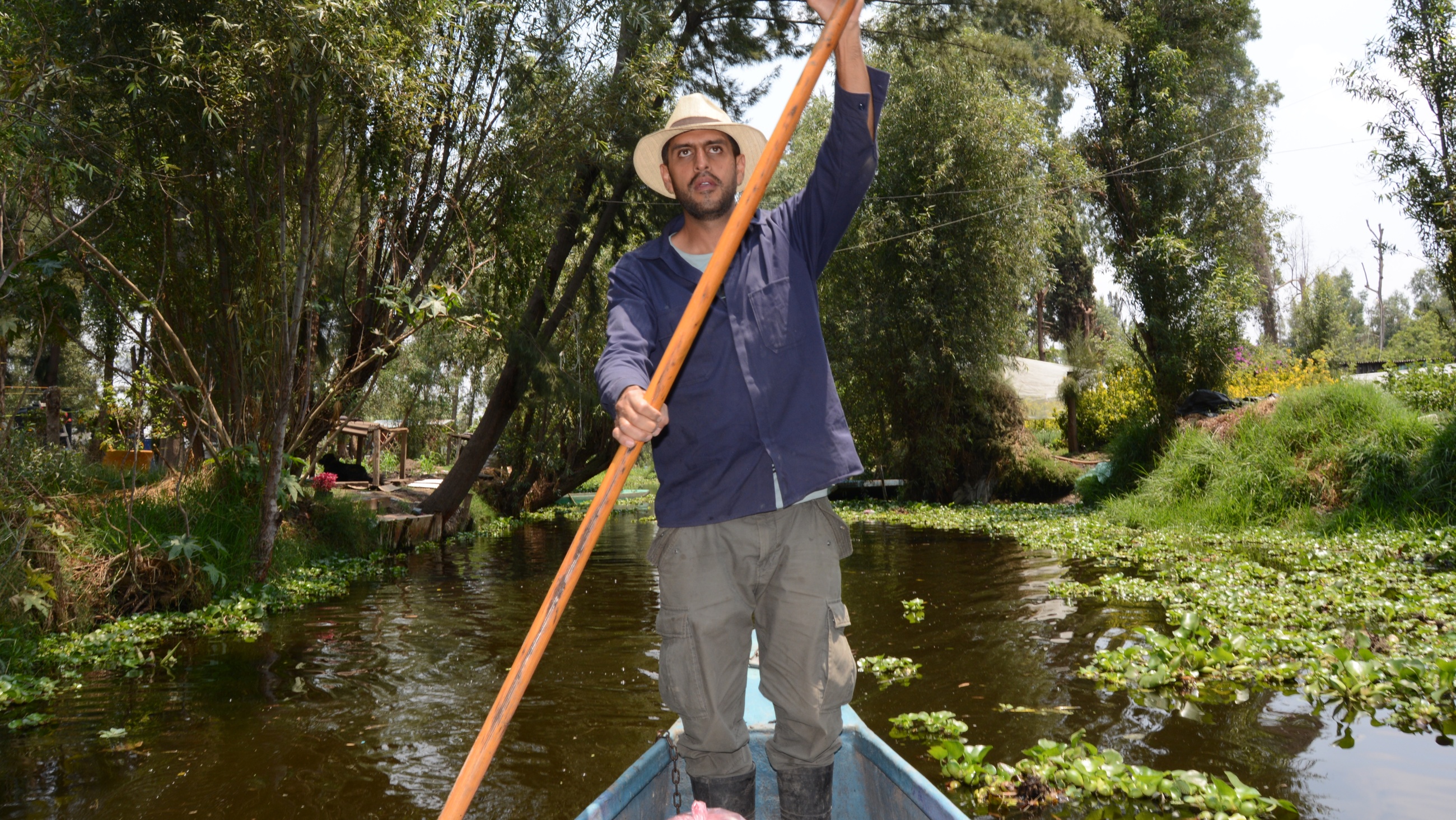 Carlos Sumano is one of the scientists from the National Autonomous University of Mexico working with Xochimilco farmers to restore canals and reactivate traditional chinampa farming.