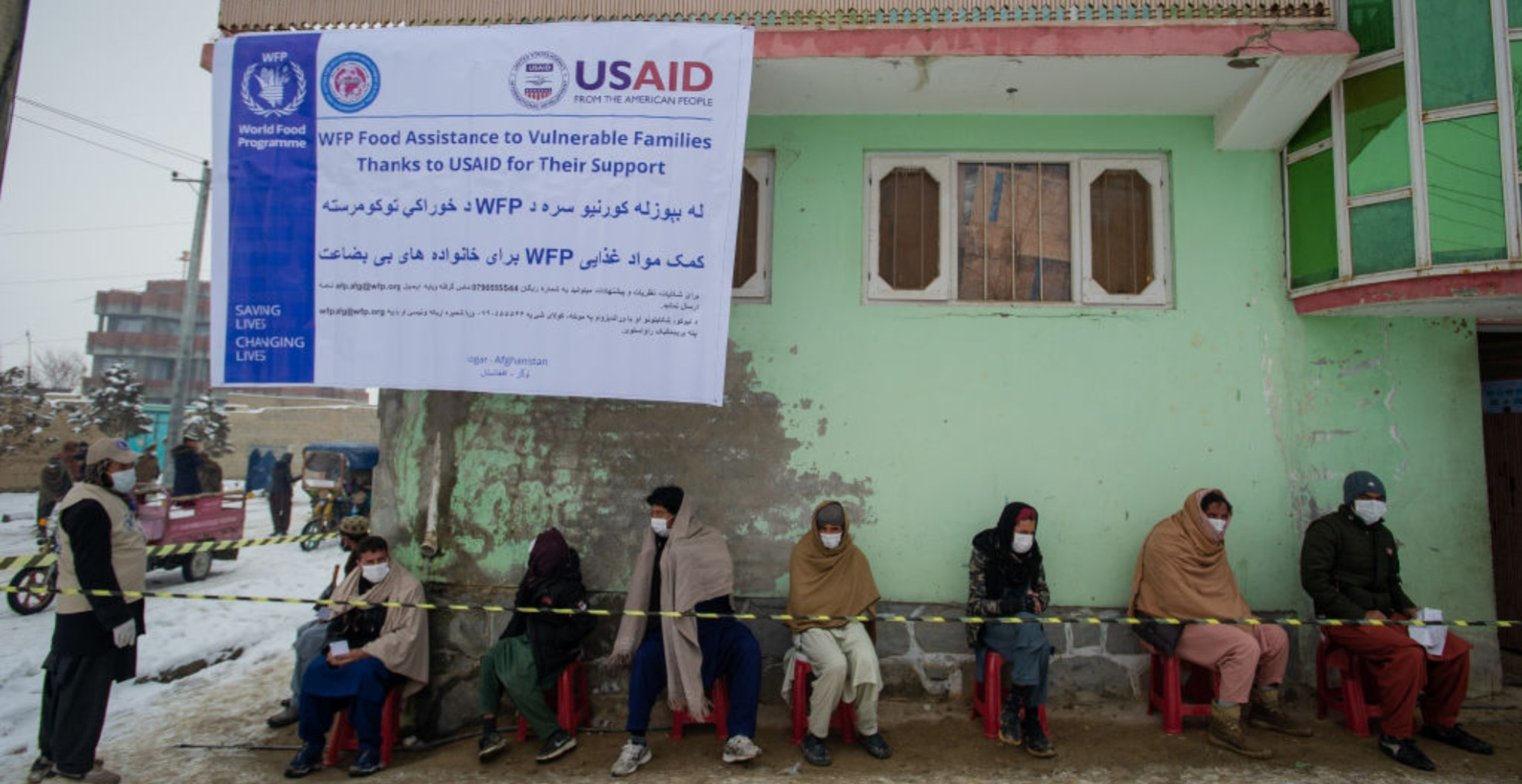 In January, the United Nations and U.S. Agency for International Development (USAID) supplied food to 400 families in Afghanistan's Logar province.