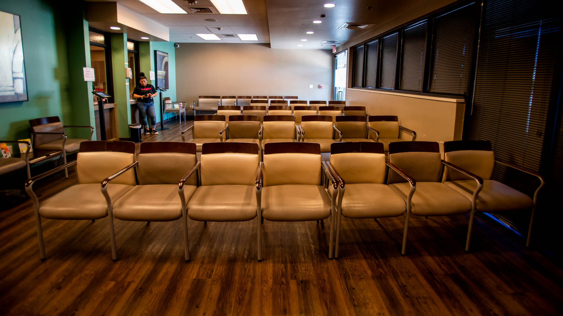 In San Antonio, Texas, the waiting room at Alamo Women's Reproductive Services is empty just before the Supreme Court overturned Roe v. Wade on June 24, 2022.