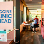 A Covid-19 vaccination clinic on the University of Washington campus on May 18, 2021 in Seattle, Washington.