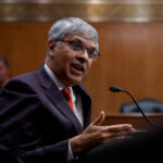 Jayanta Bhattacharya speaks at his senate confirmation hearing.
