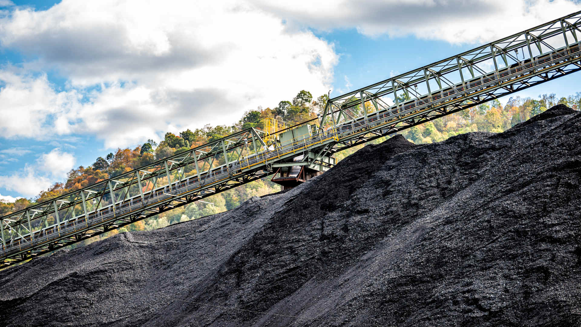 A mound of coal in Charleston, West Virginia.